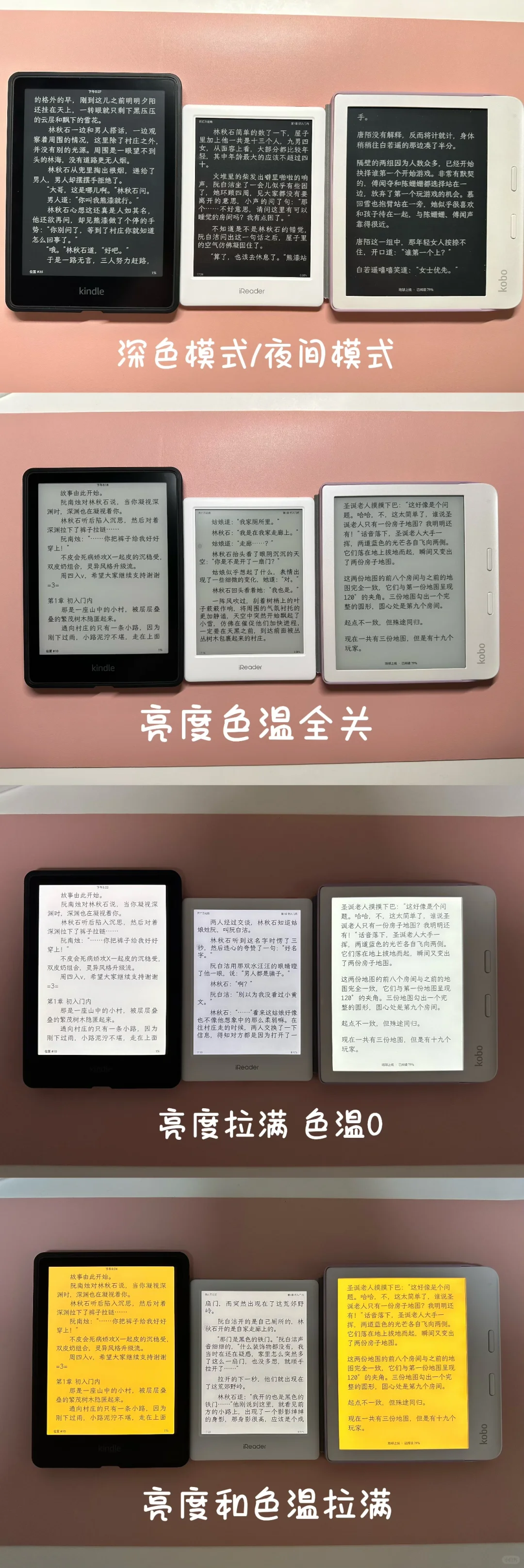 无滤镜neo2和kpw5 kobo libra2对比