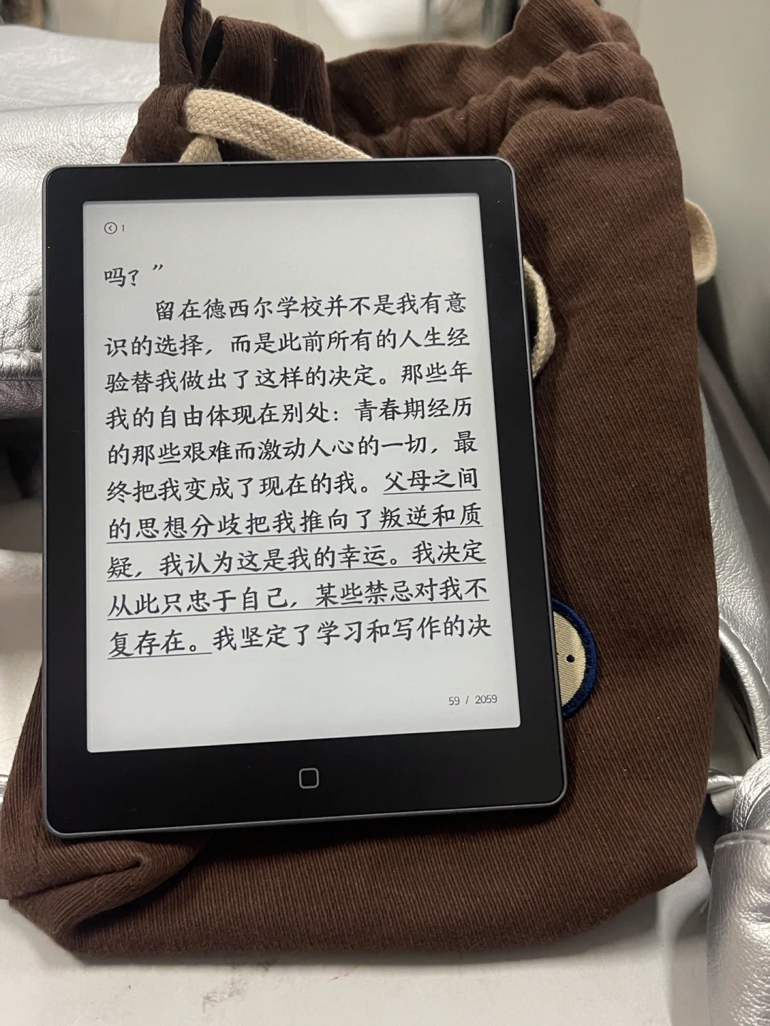 用电纸书阅读快一个月了📚