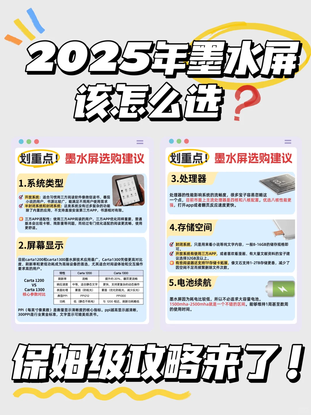 熬夜整理！教你轻松选对阅读器不踩坑！