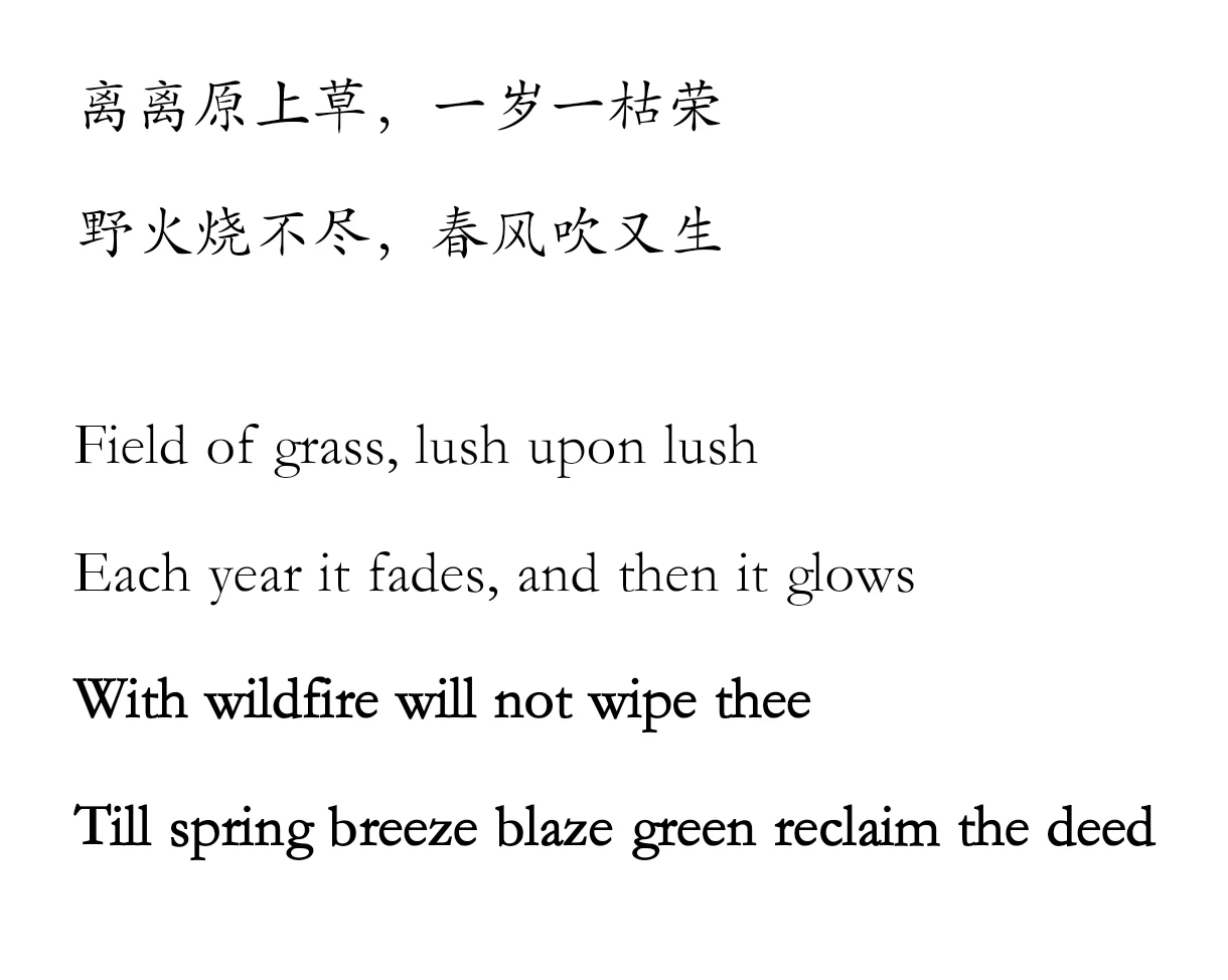 译诗练习 (1)