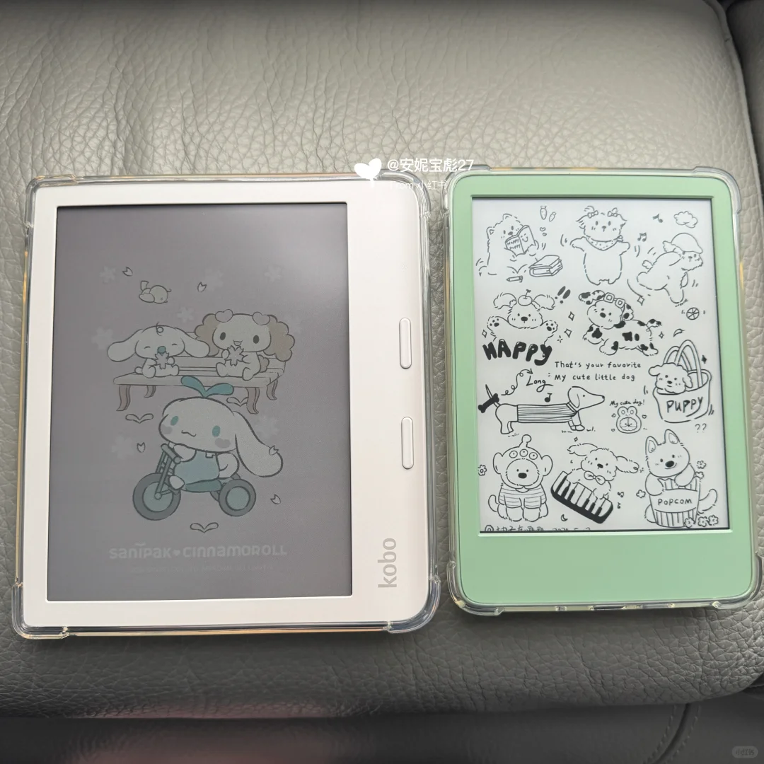 我的kobo小白和kindle小绿～