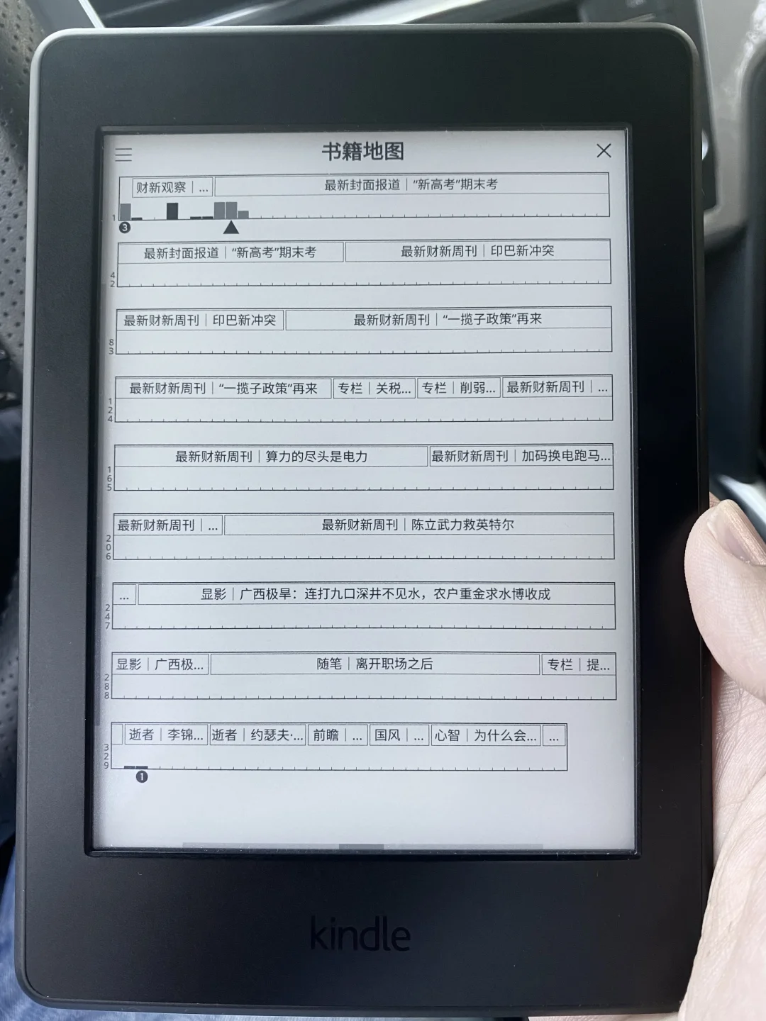 kindle读财新周刊还是很舒服的