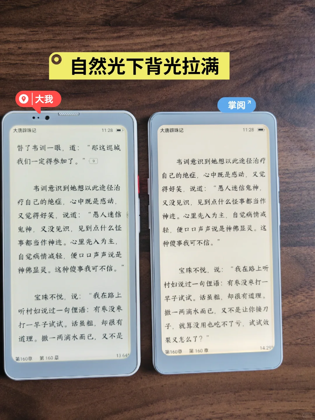 大我pro vs 掌阅Tango