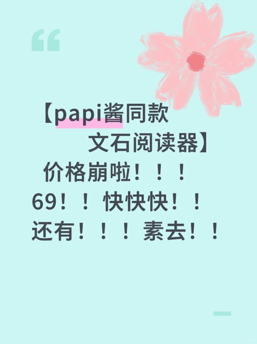 能用到的阅读器！papi同款！