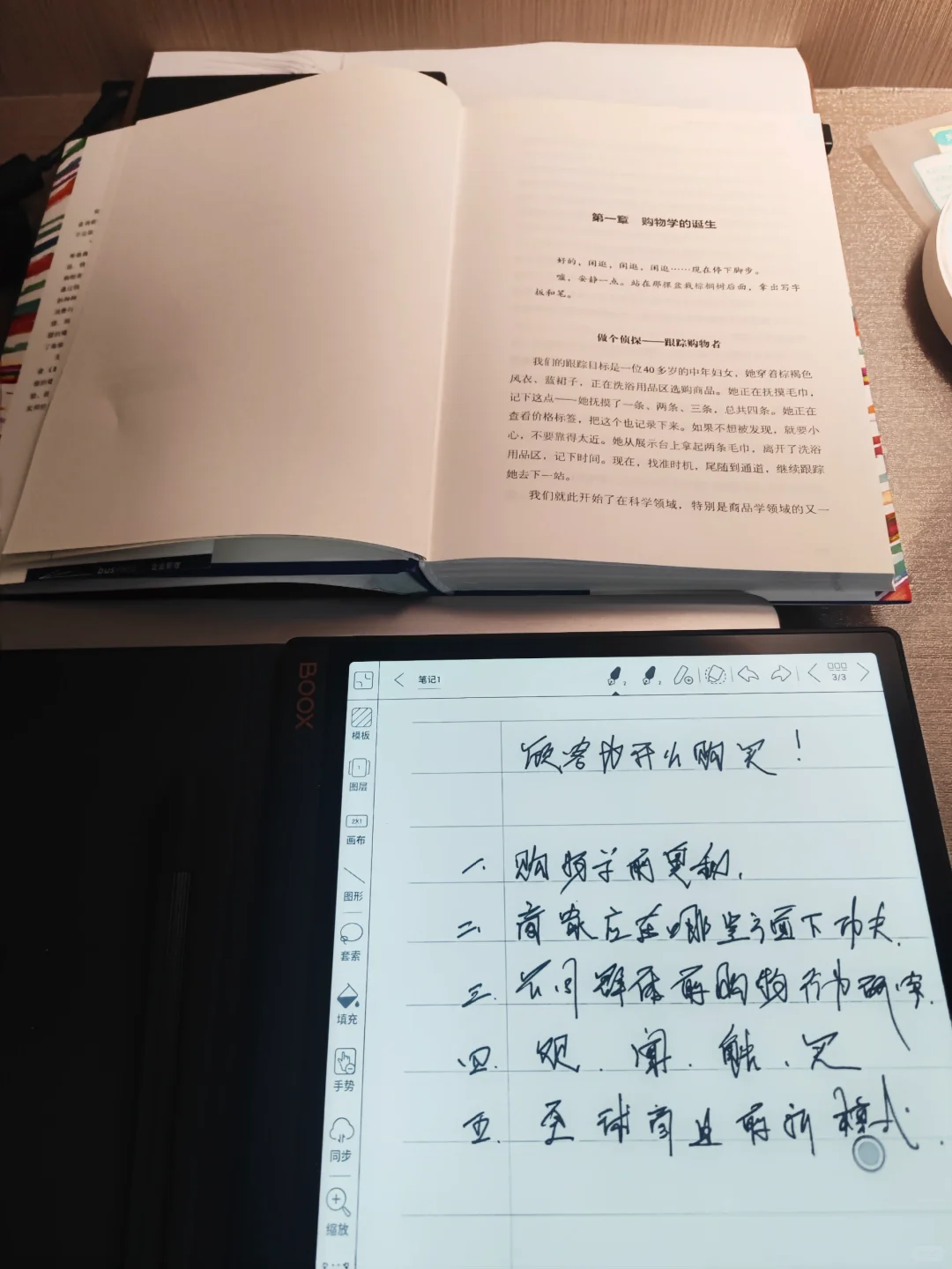 一本书，一部电子书阅读器，一晚