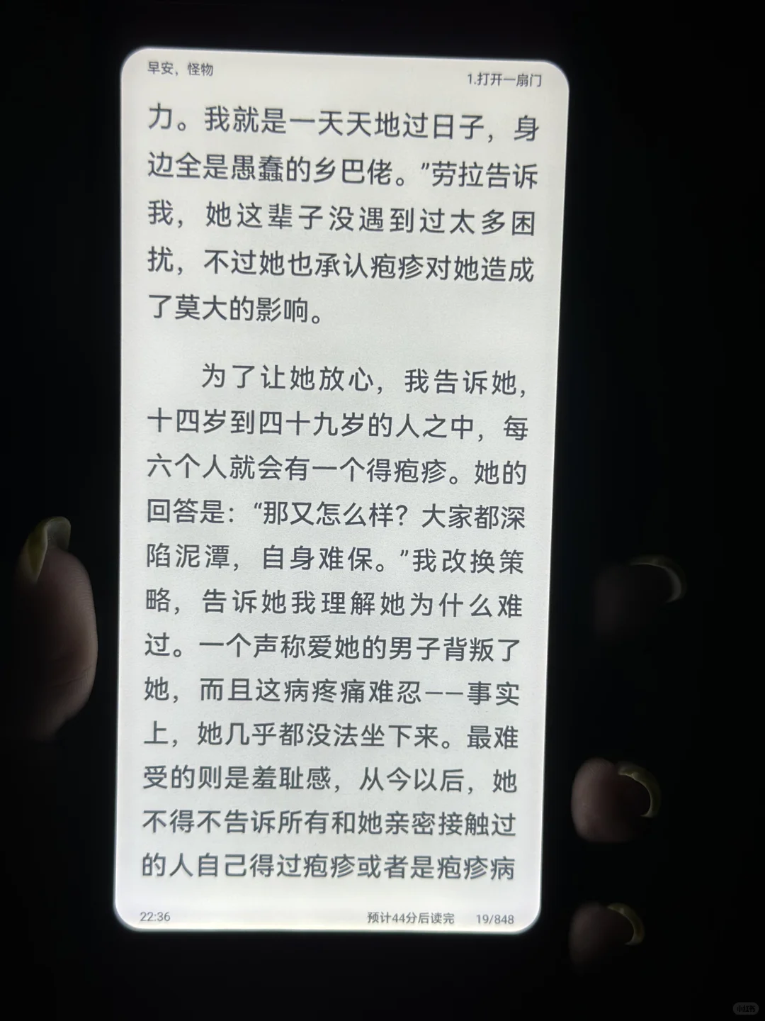 拥有的第一台黑色电子书阅读器