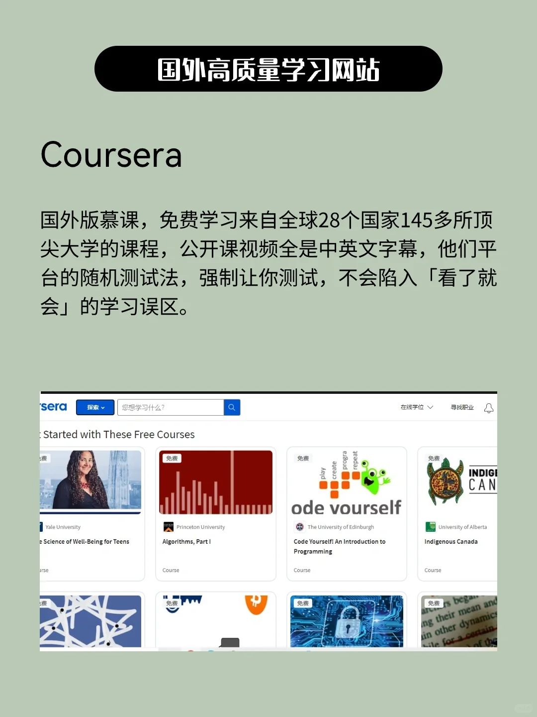 别再花钱了，这几个高质量国外学习网站真的