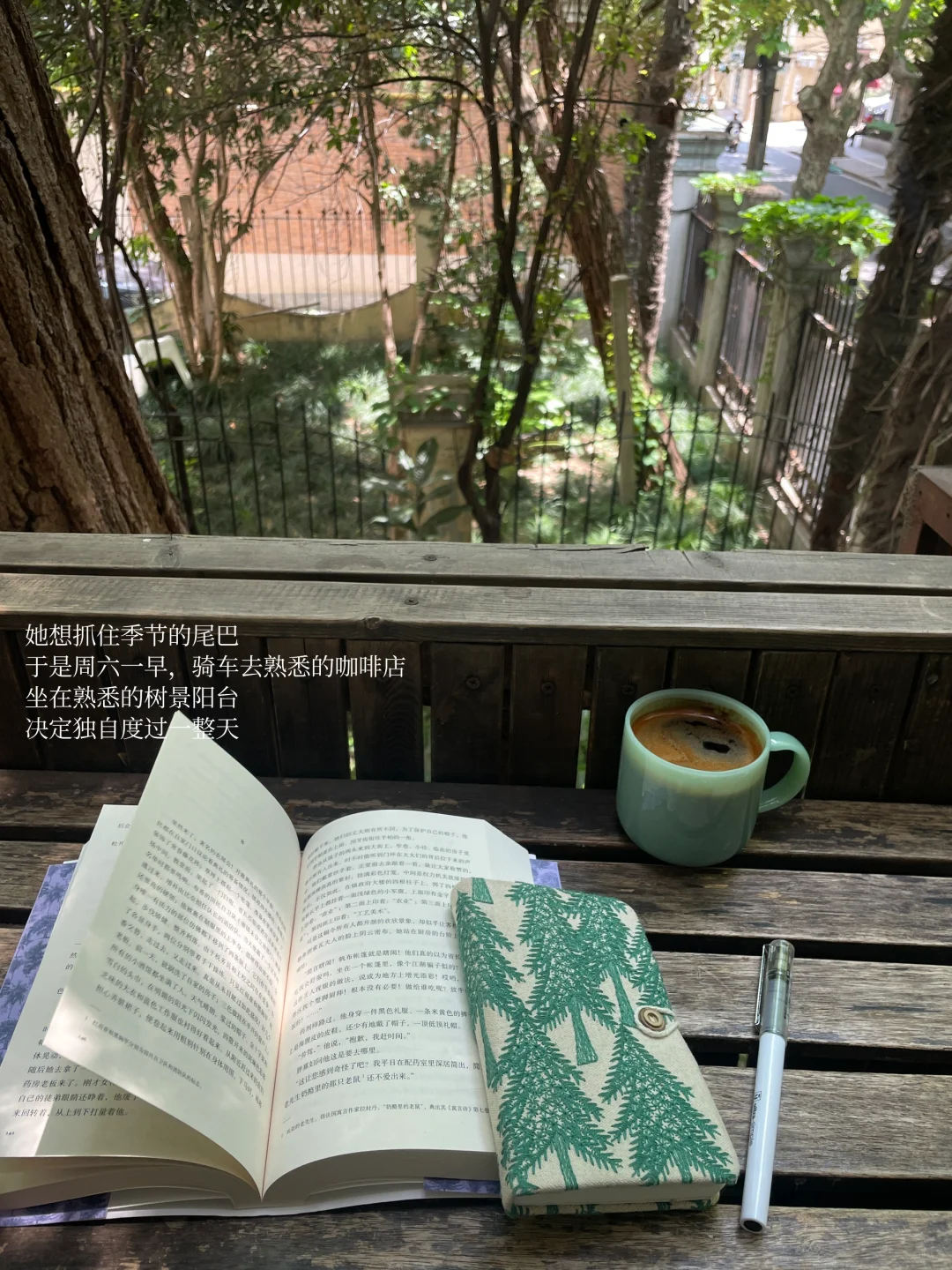 她的周末，独处、读书、晒太阳，平静也自由。
