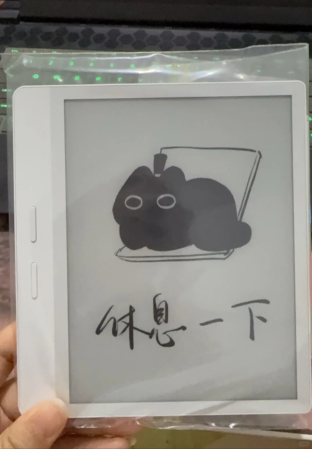 当你给新电纸书买的壳膜都还没到的时候