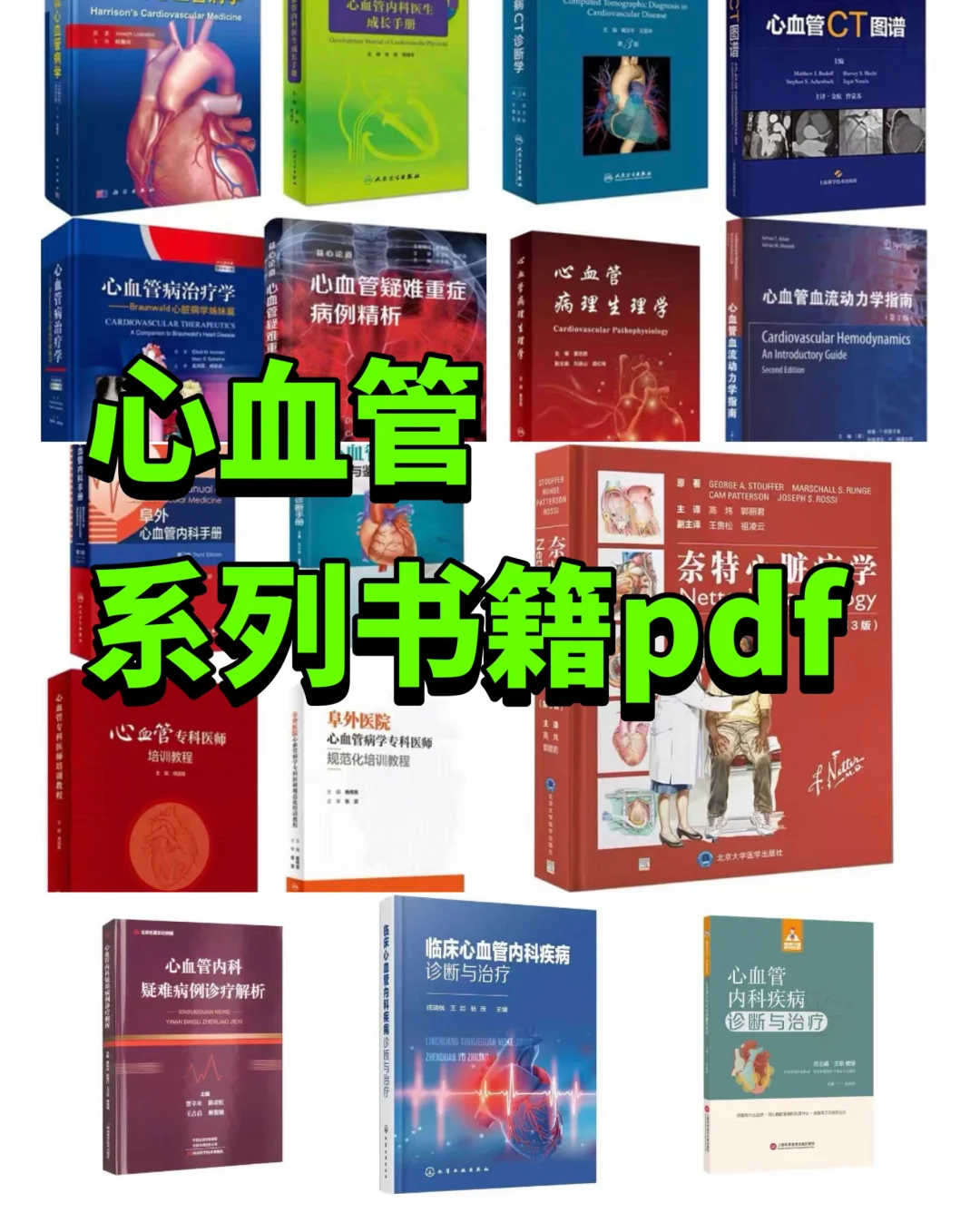 25本心血管系列书籍合pdf电子版