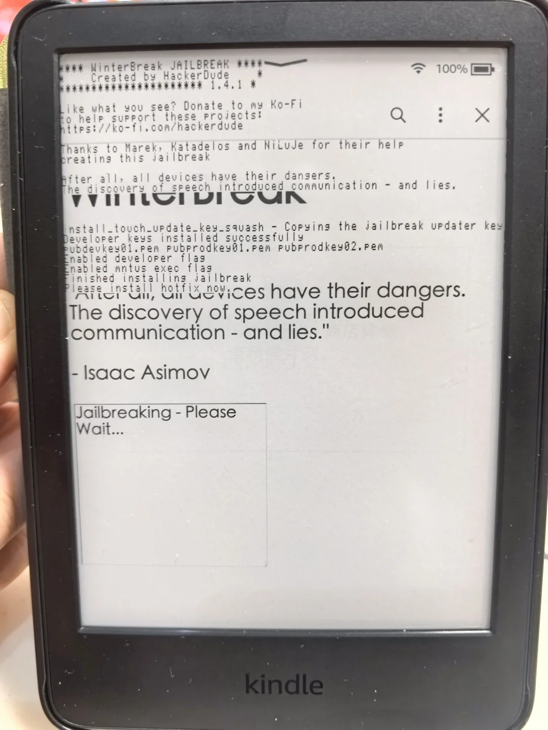 Kindle2024小黑越狱后，新开一本书