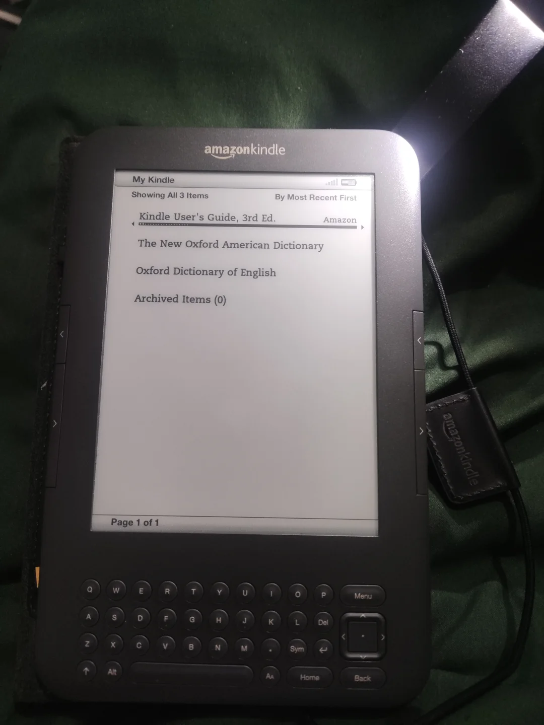 kindle k3 带灯原装皮套