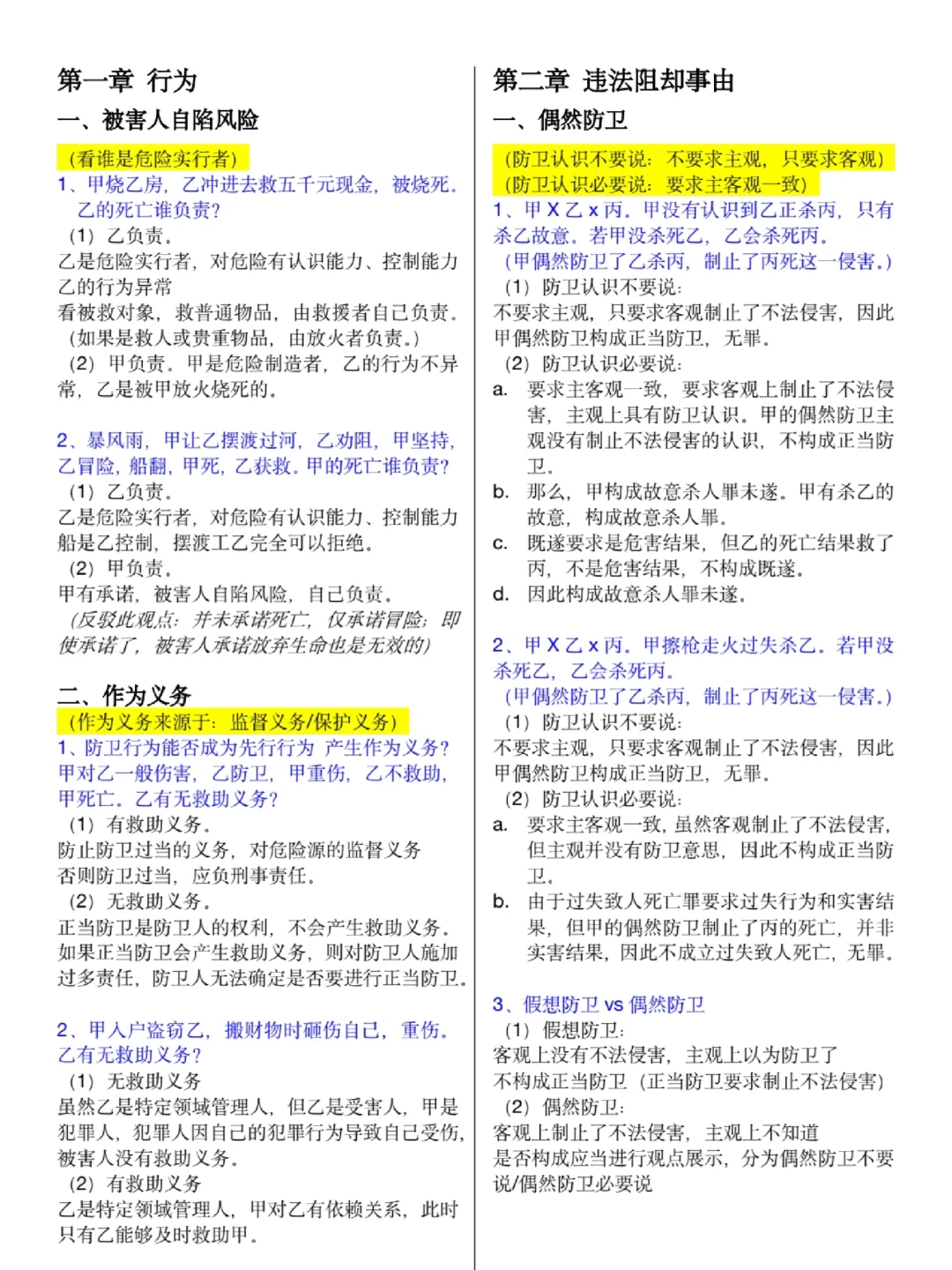 25法考柏浪涛刑法观点展示（完整版）