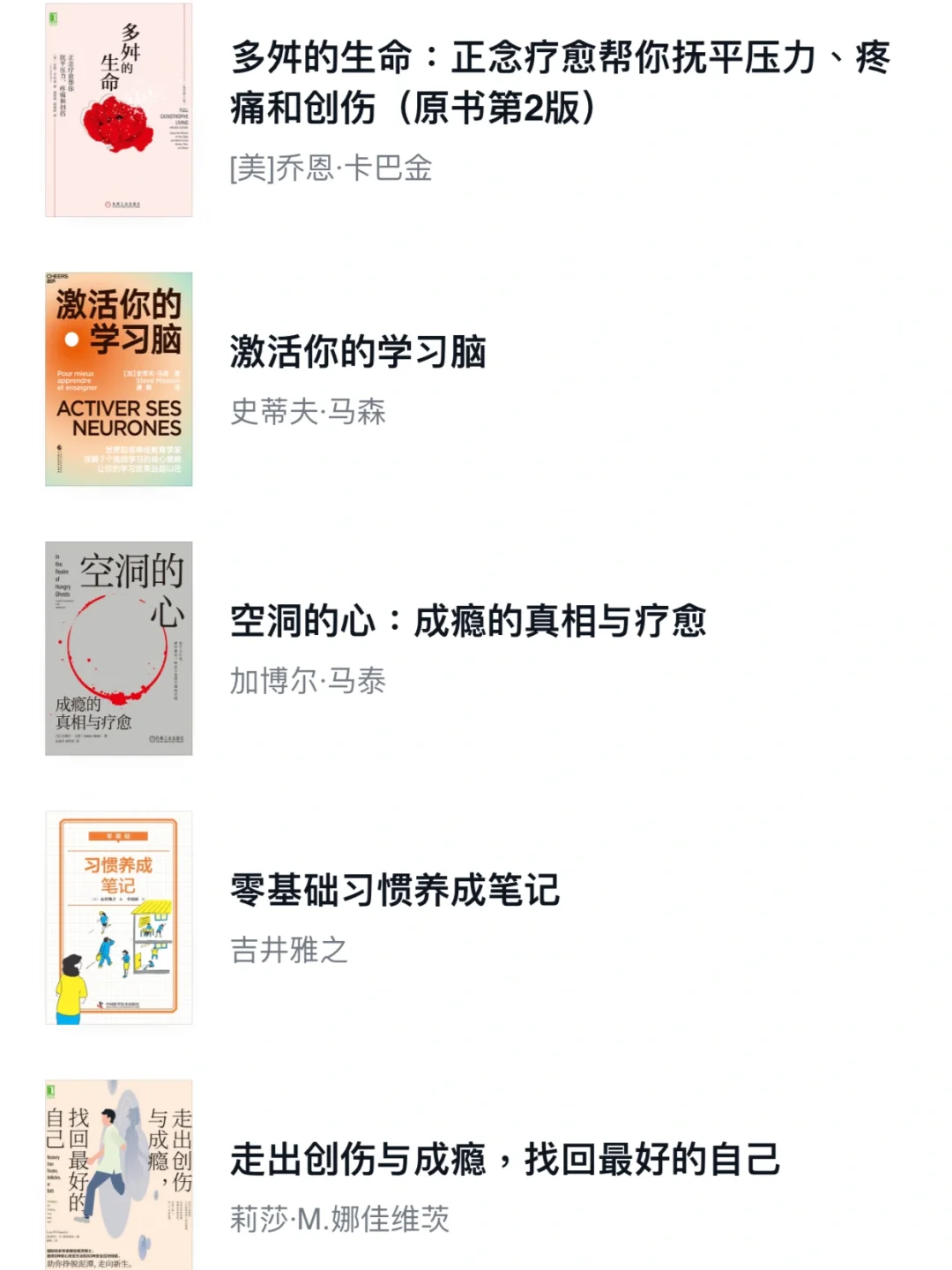 创伤大脑复健书单（1）：