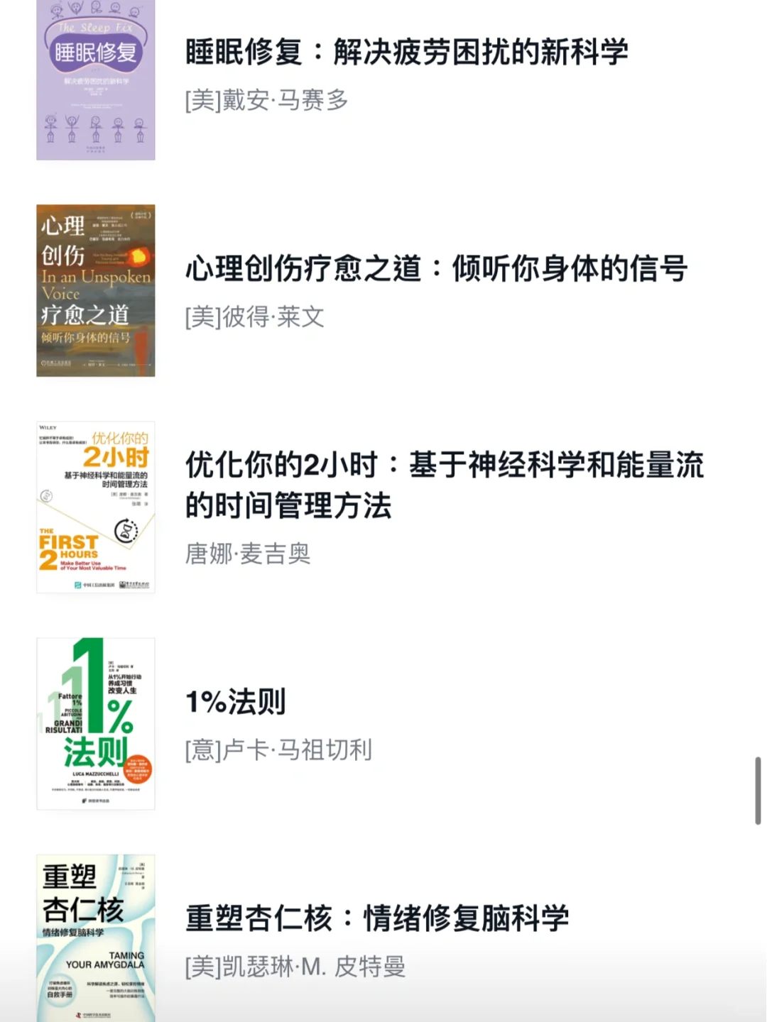 创伤大脑复健书单（1）：