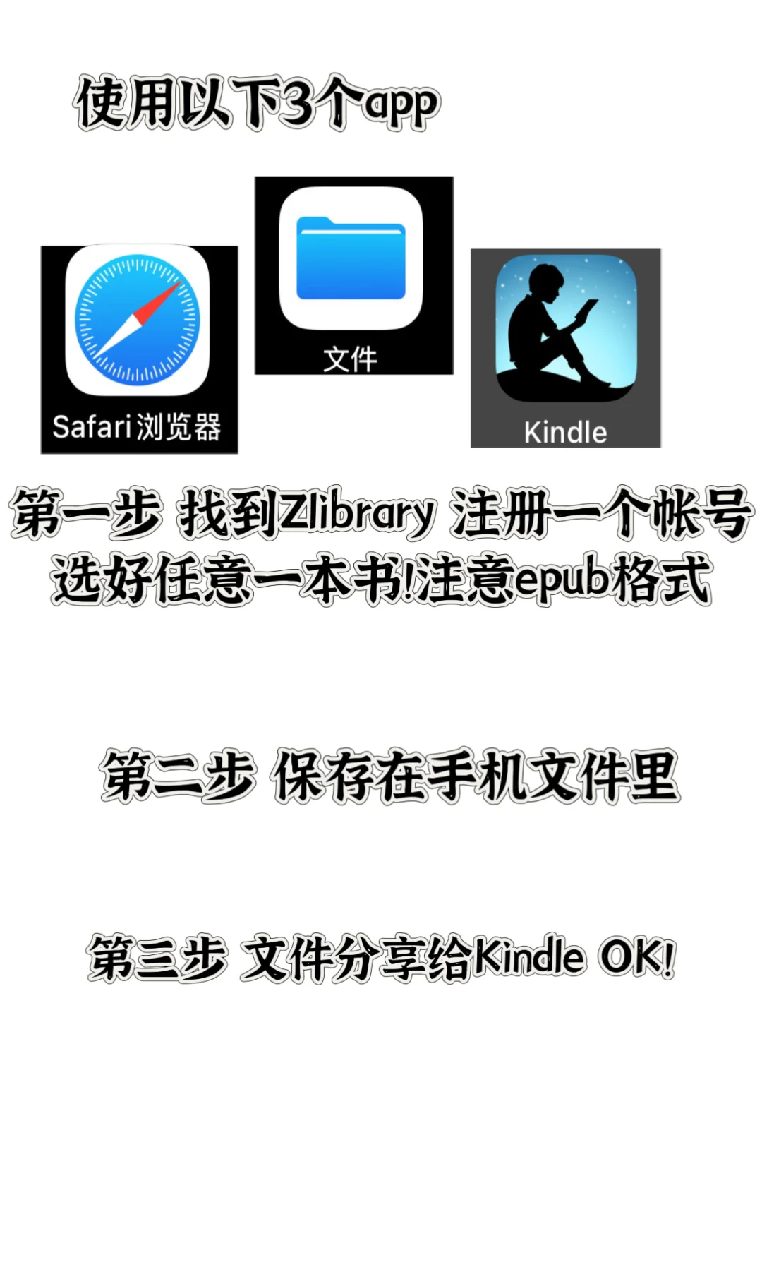 苹果手机不用数据线实现kindle看书自由