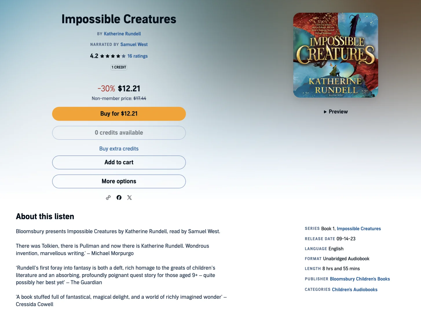 《Impossible Creatures》免费分享啦 🆓