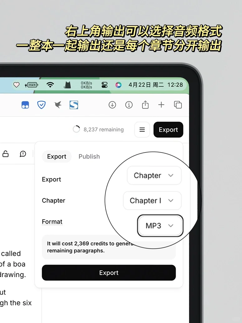 好耶🌚电子书可以直接变成有声书了✨