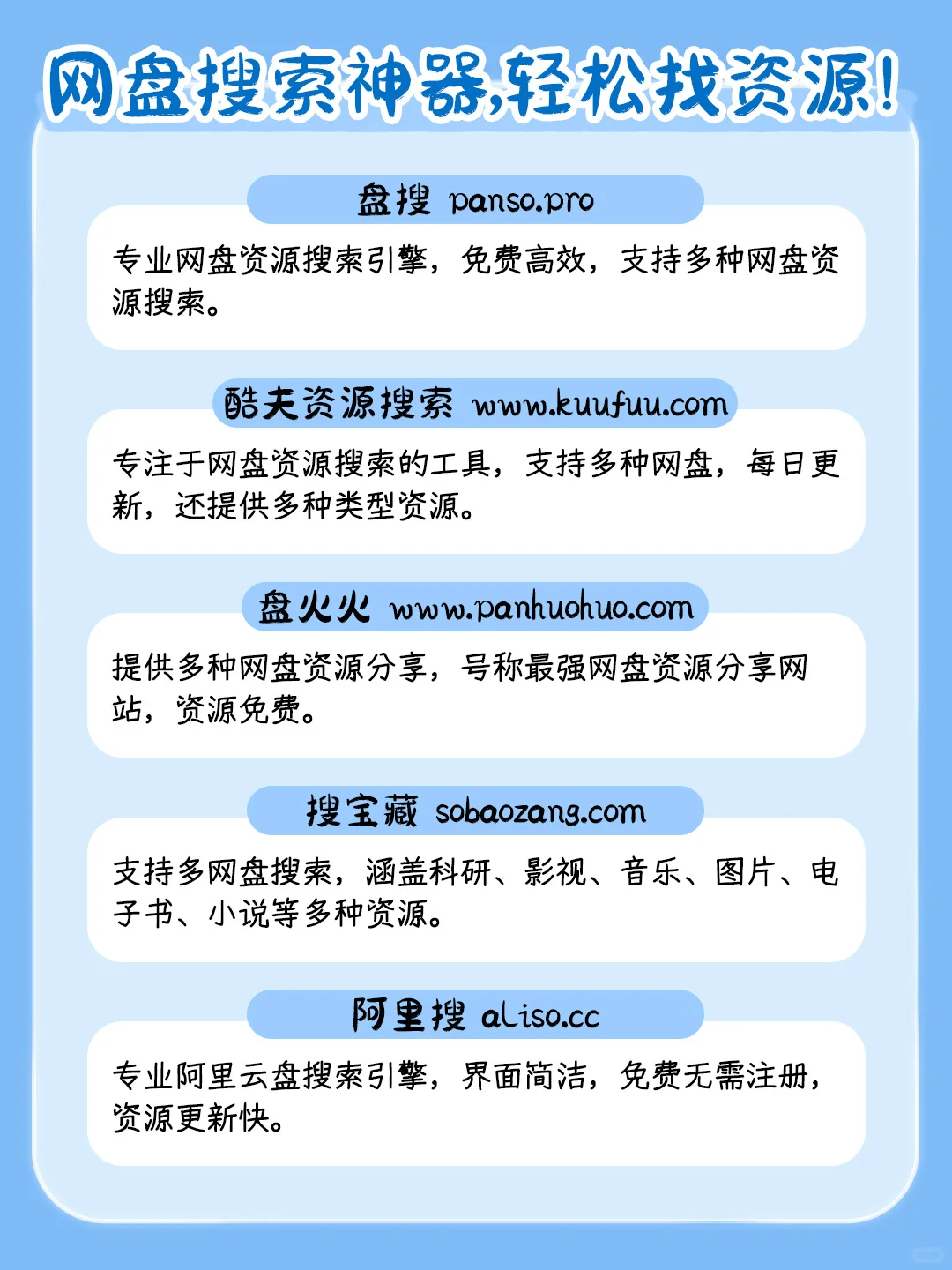 搜不到想要的❓这40个网盘搜索网站快码住！
