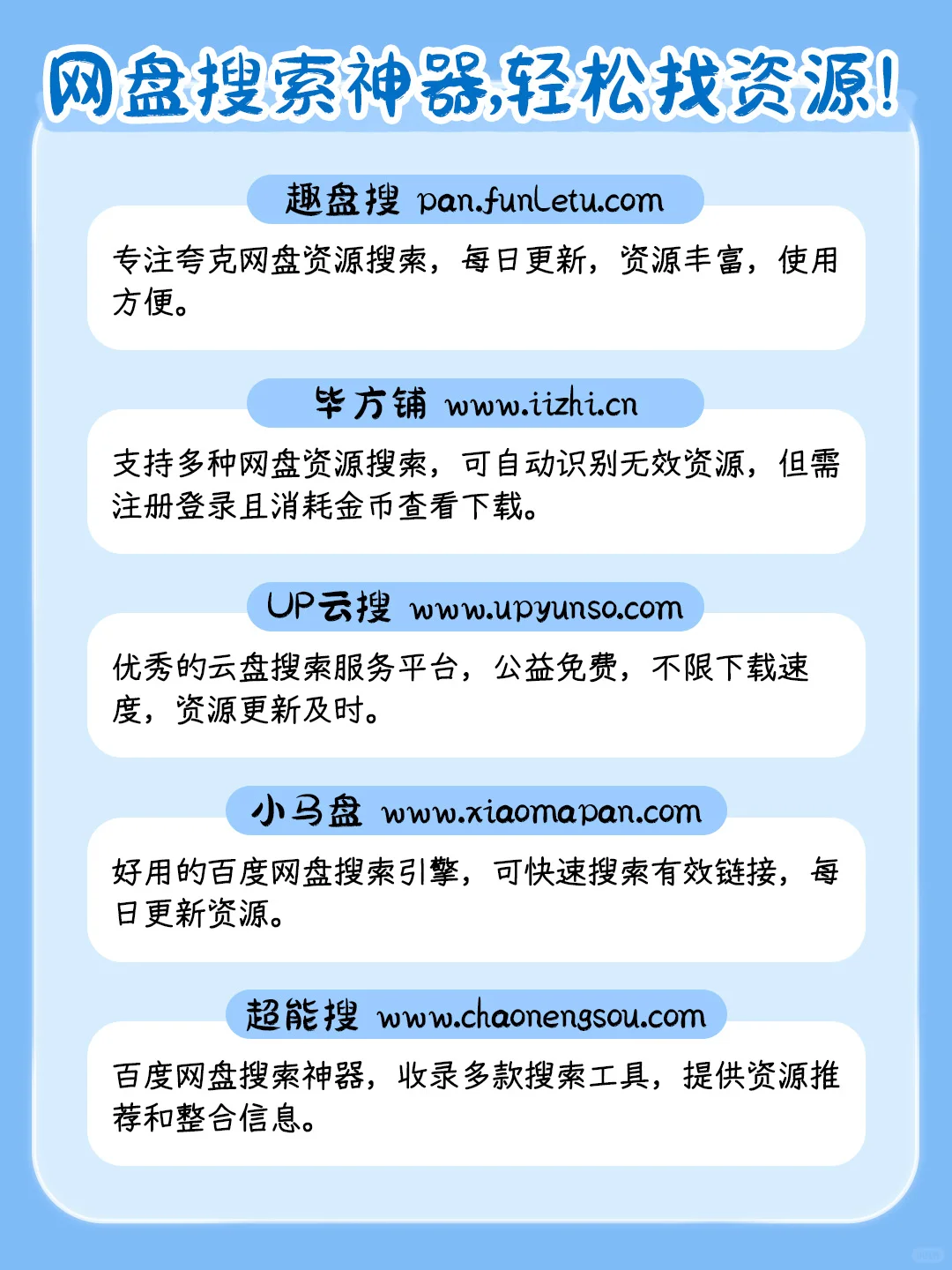 搜不到想要的❓这40个网盘搜索网站快码住！