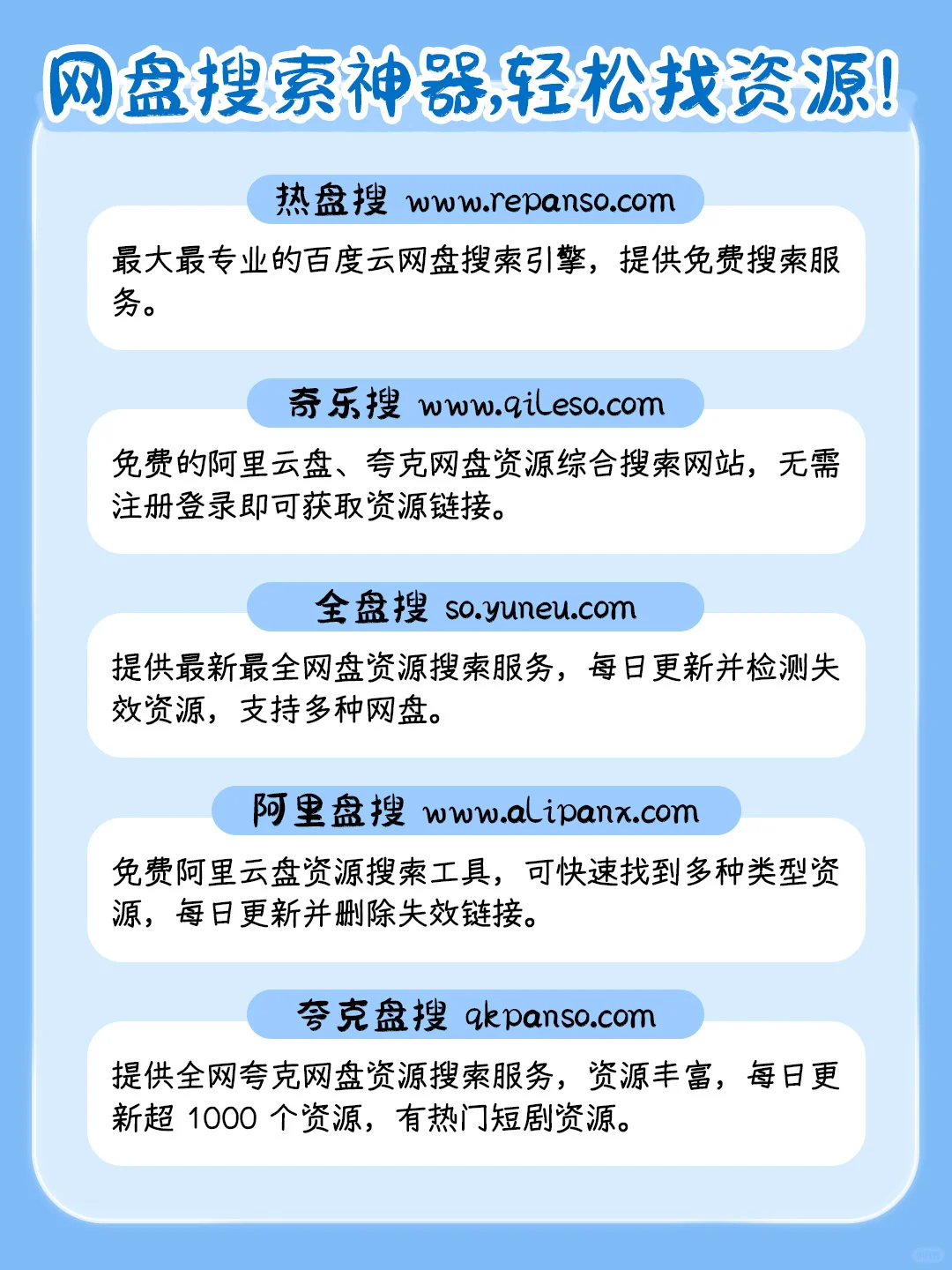 搜不到想要的❓这40个网盘搜索网站快码住！