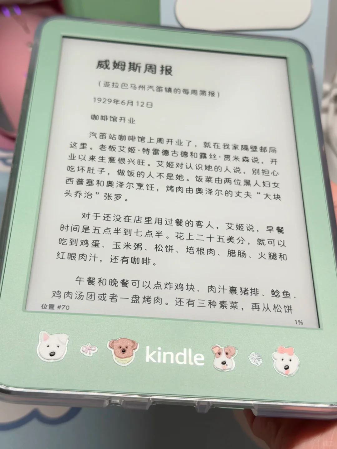 kindle小绿出掉了 留个纪念💧