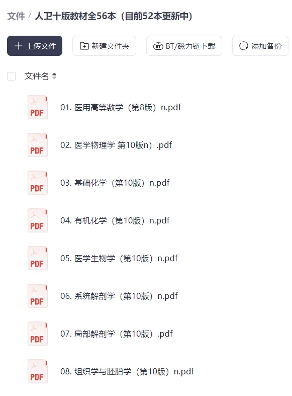 人卫十版教材PDF