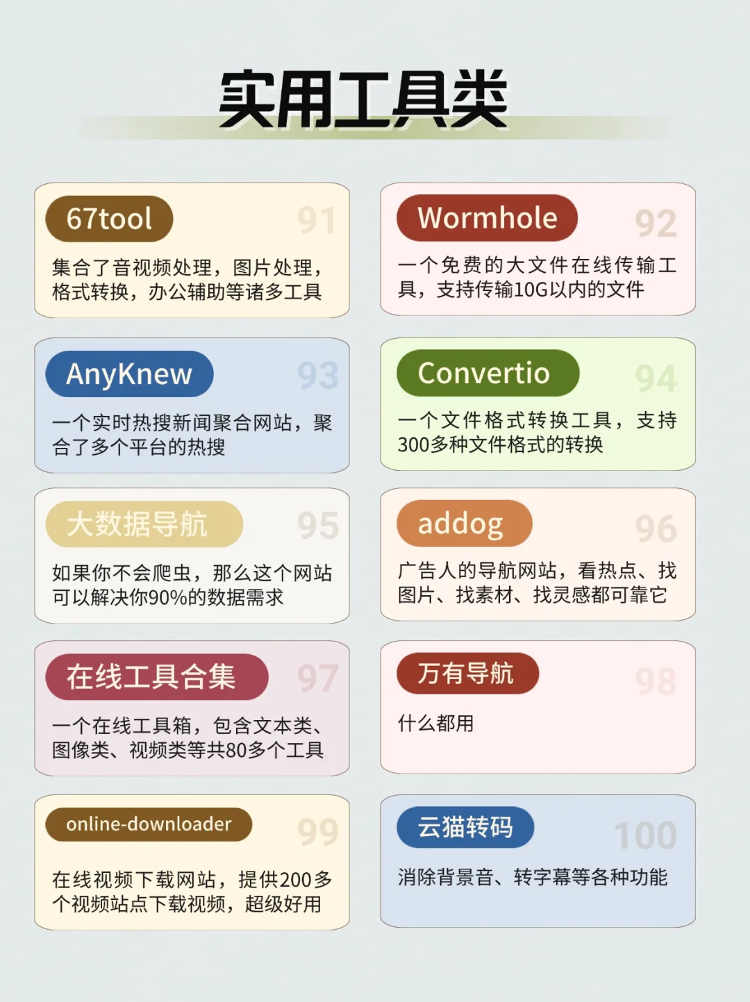 ✅100个免费白嫖的网站🔥后悔现在才知道