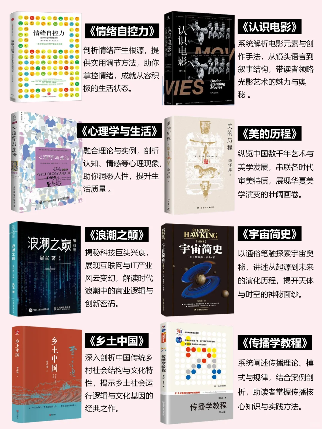🔴30个领域30本入门书单推荐！快快码住！