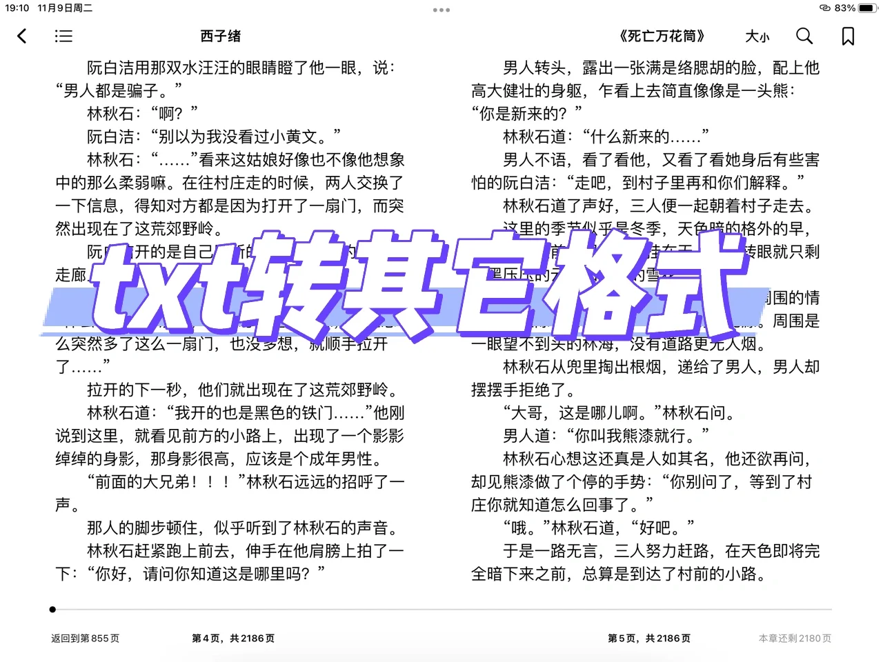 【干货2】txt格式转epub、pdf和word的方法
