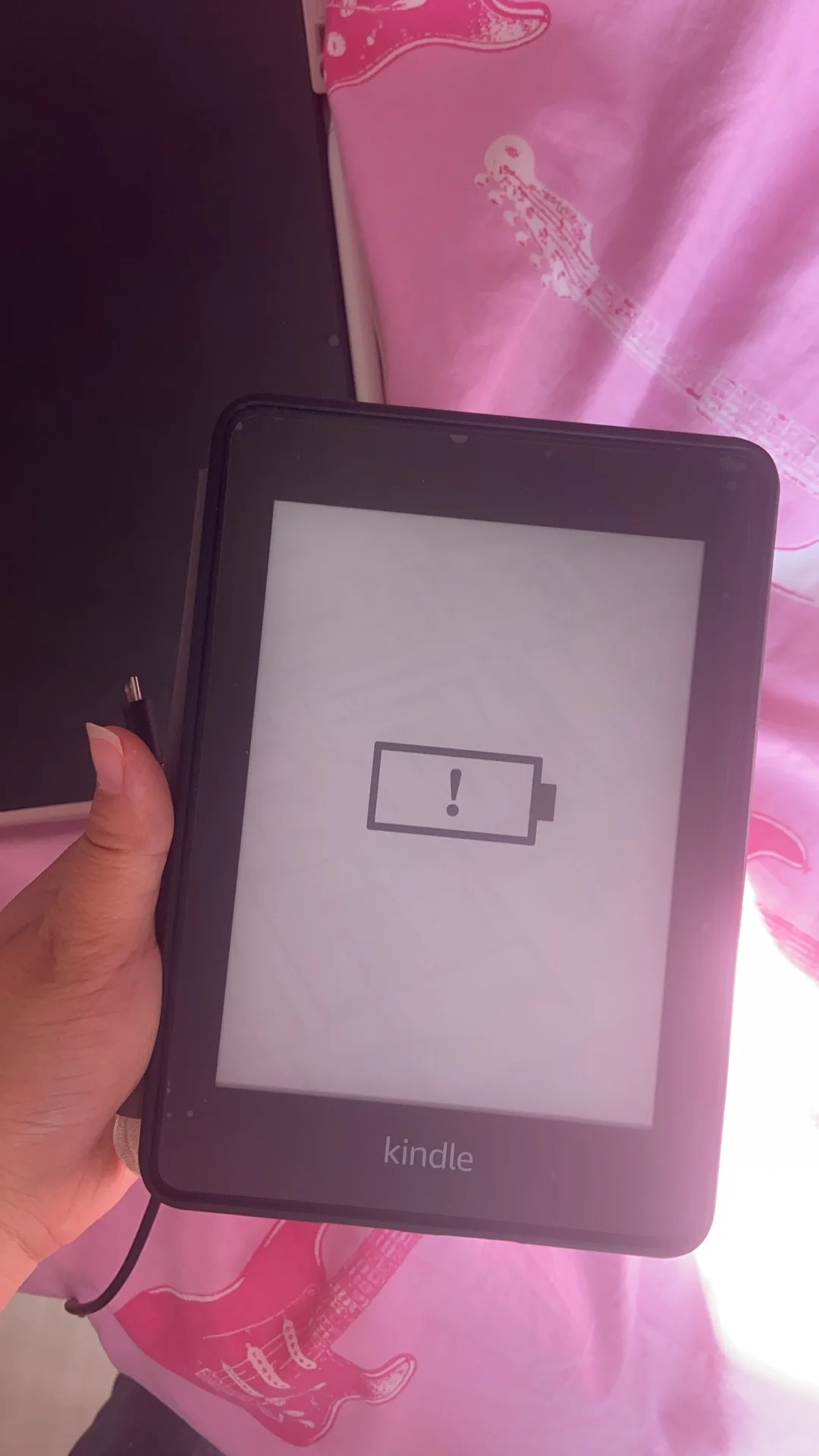 Kindle很久没用出现感叹号❕