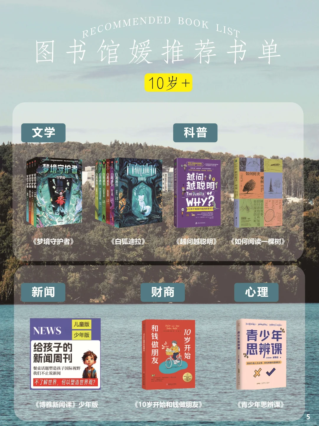 一键查收‼️2025年读书节推荐书单（分龄）