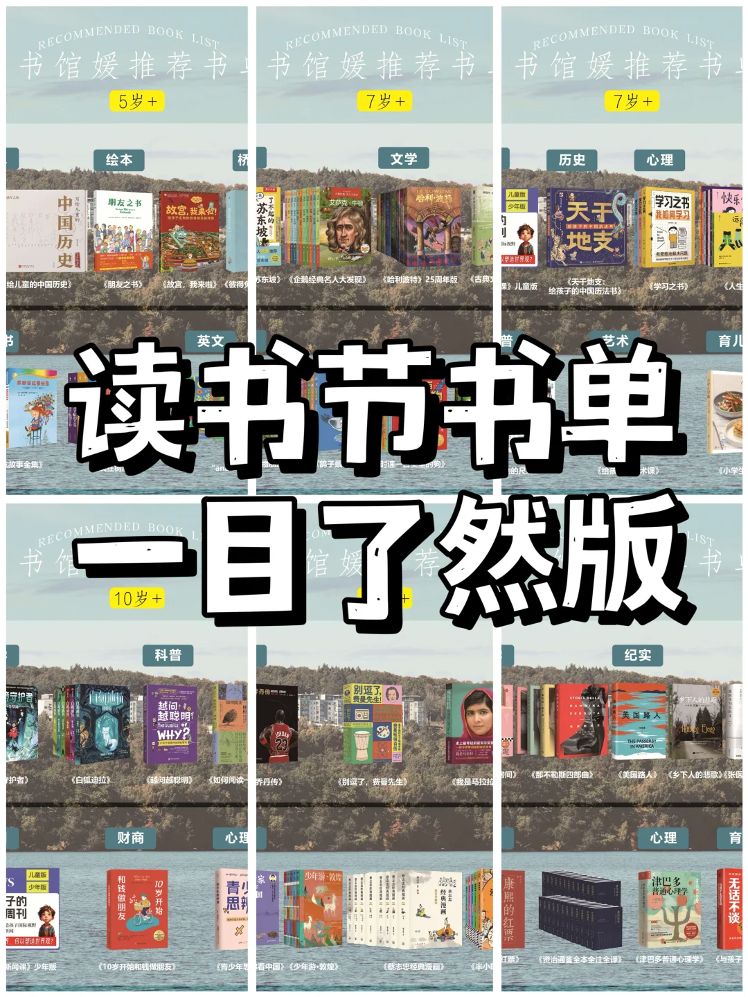 一键查收‼️2025年读书节推荐书单（分龄）