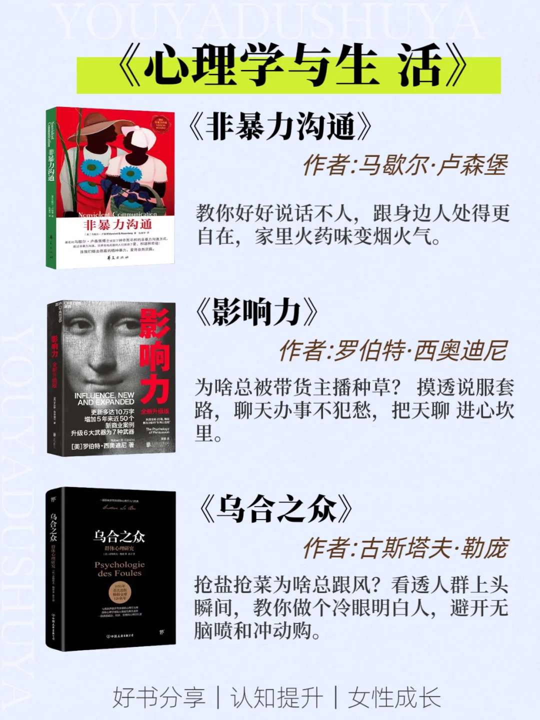 心理学入门到精通的18本书📚认知提升书单