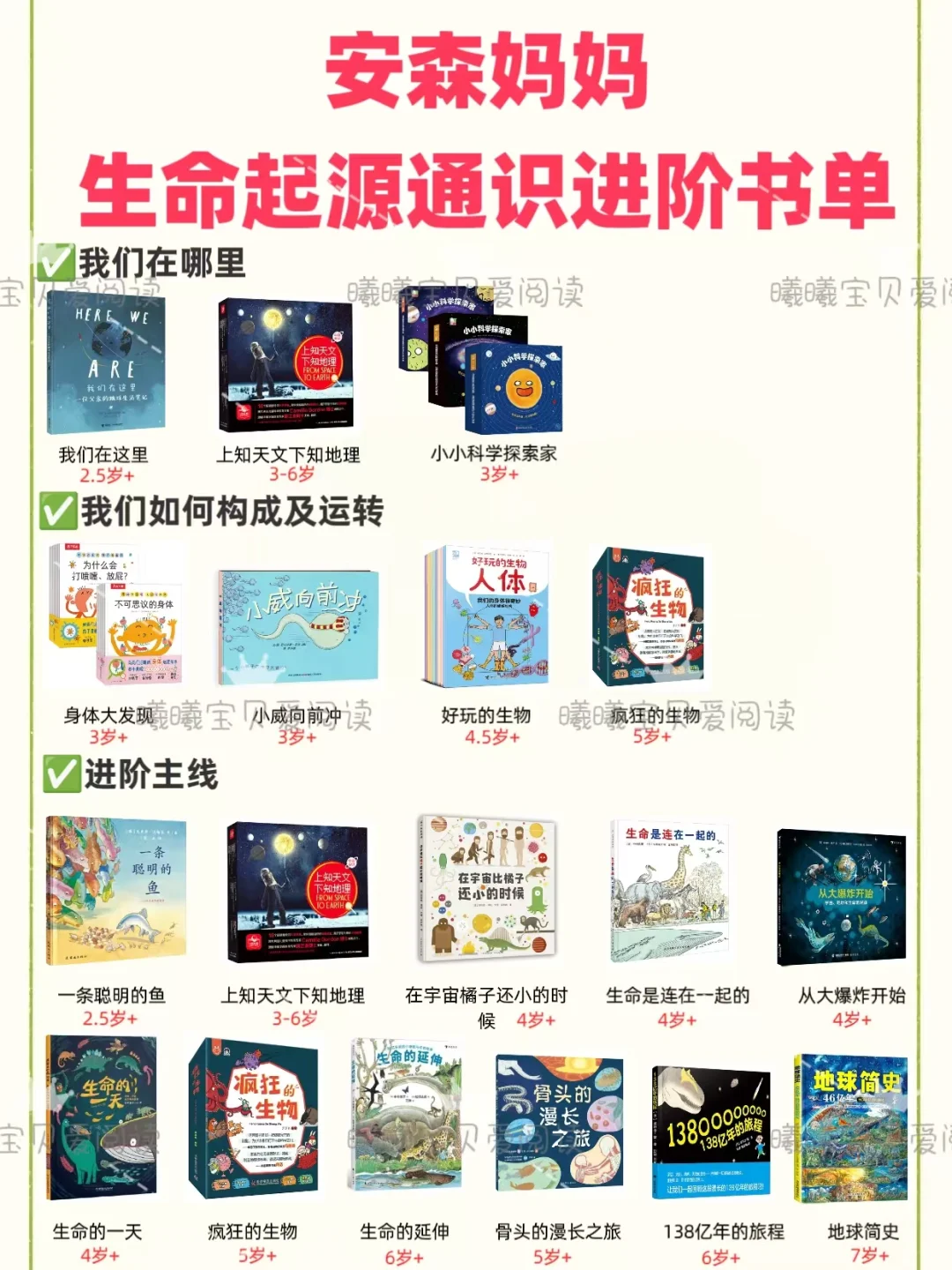 🔥记录安森妈妈通识进阶书单｜附适读年龄