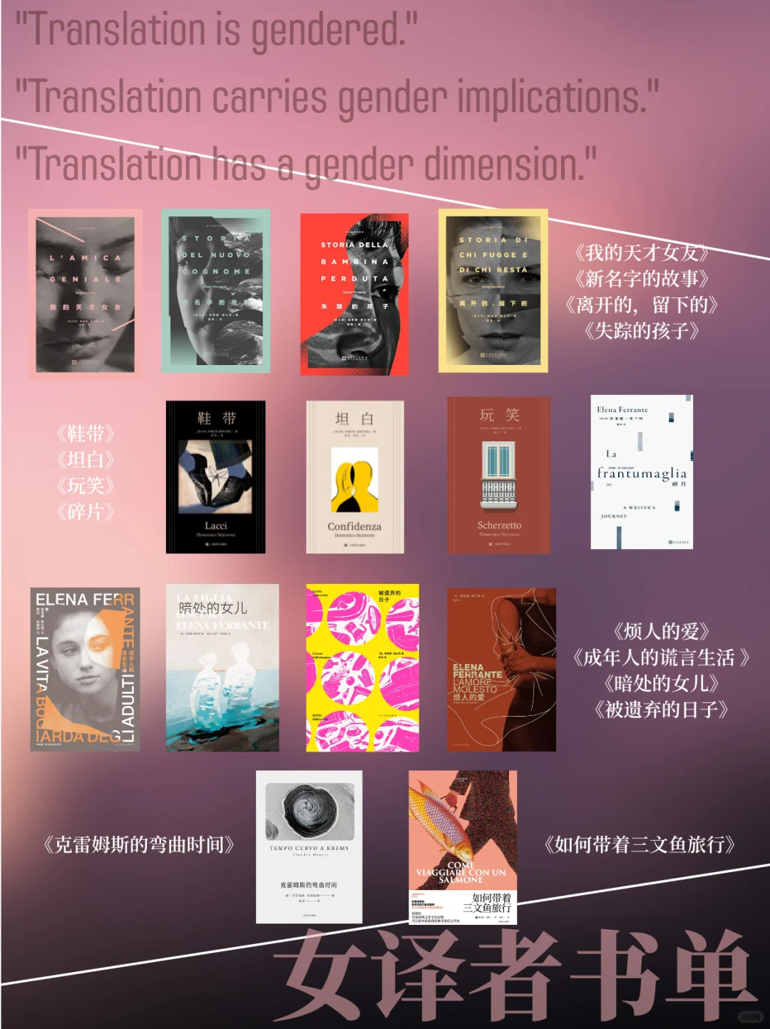 翻译是有性别的 | 全女书单