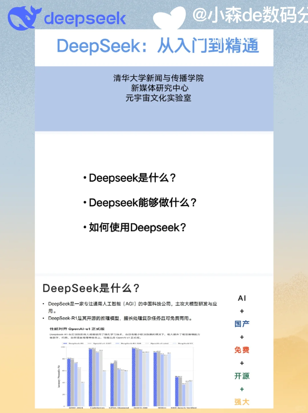 清华团队出品｜deepseek 入门到精通全册