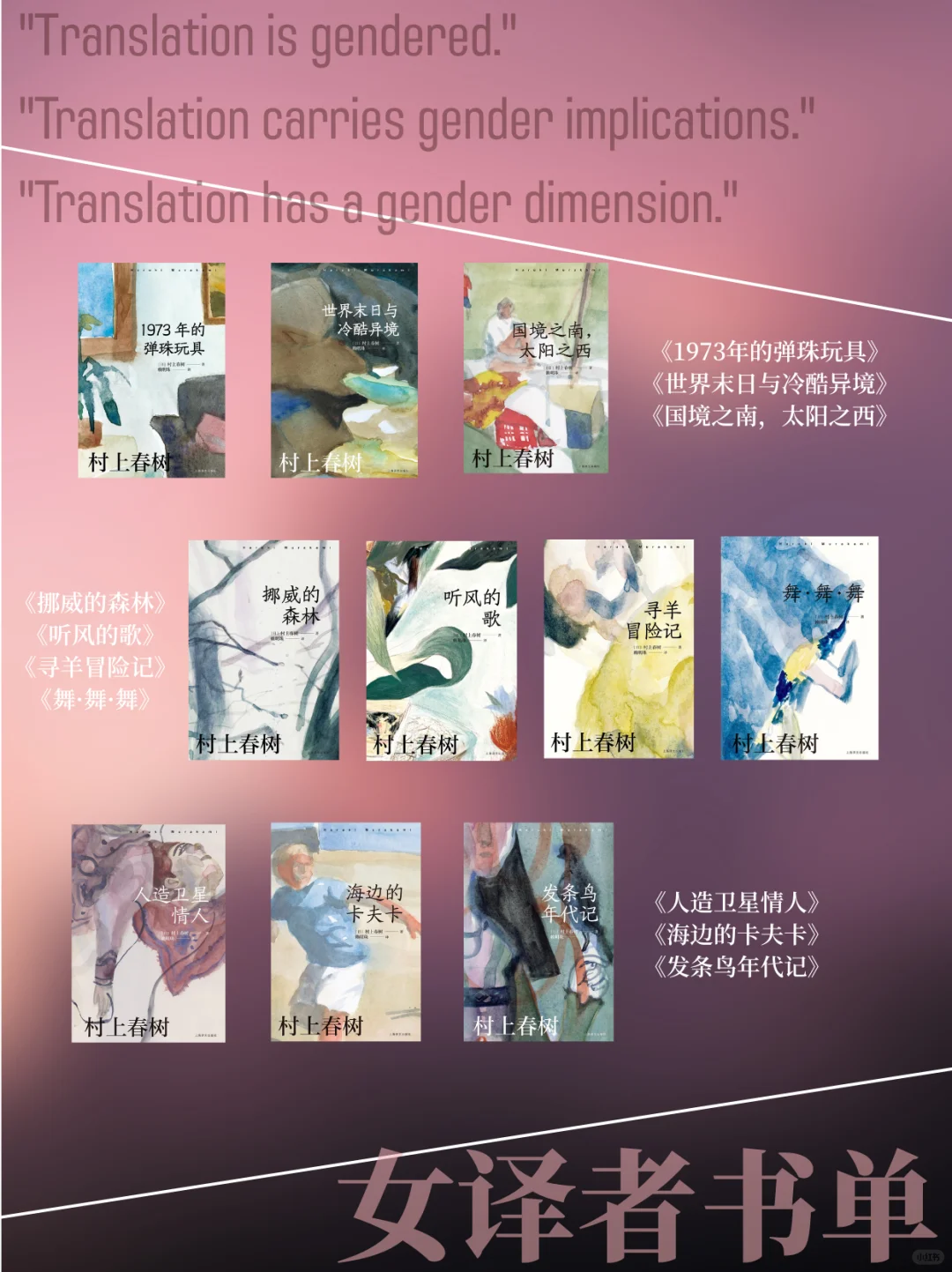 翻译是有性别的 | 全女书单