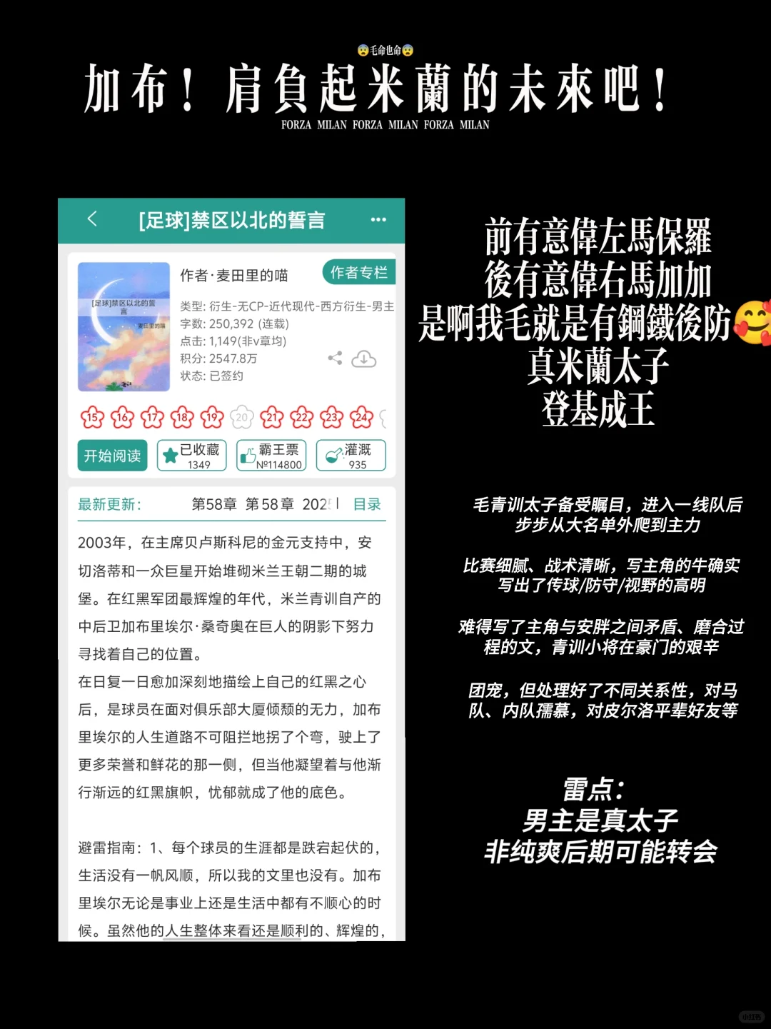 毛蜜珍藏足球⚽️同人书单：毛命也命！