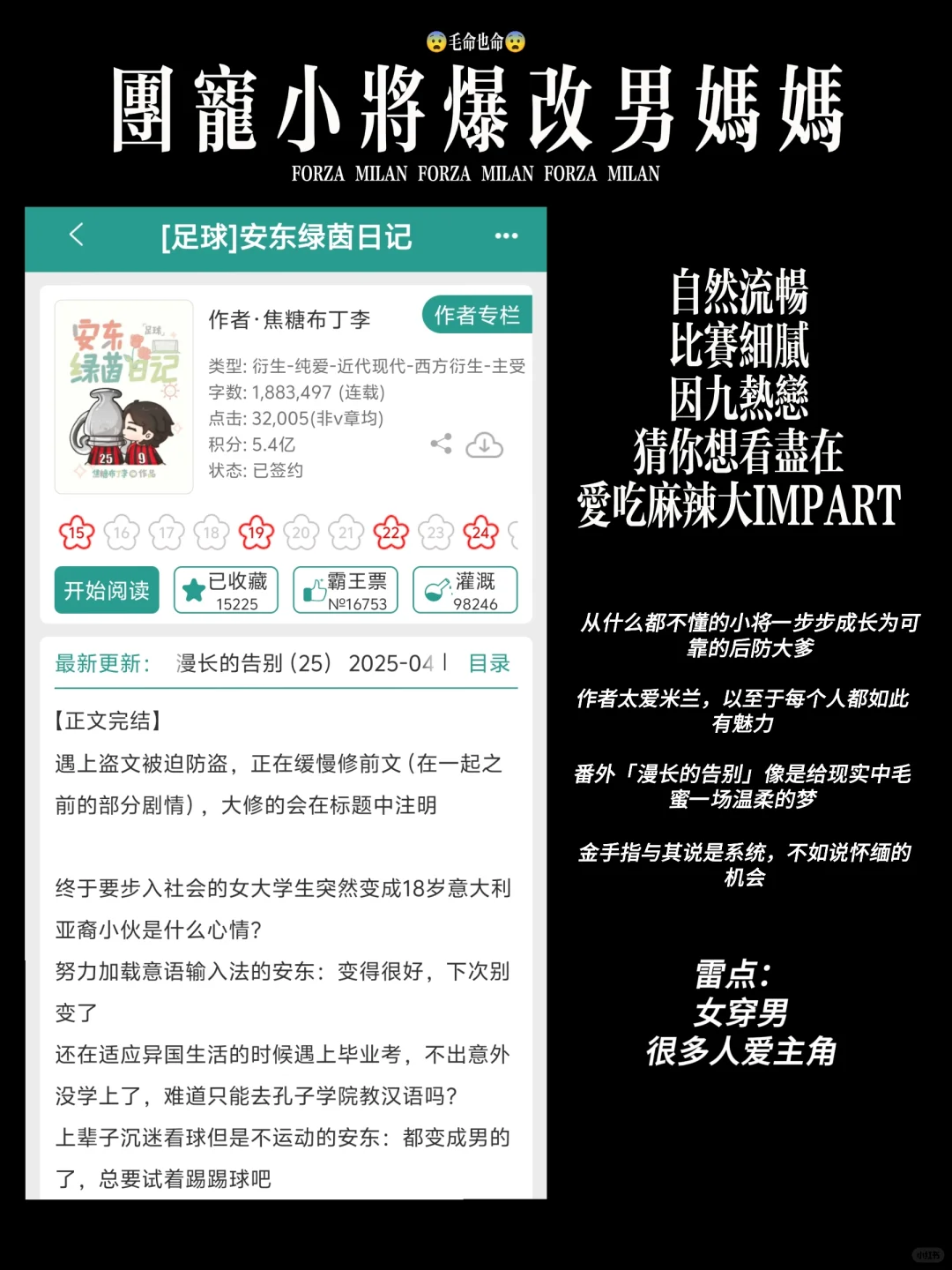 毛蜜珍藏足球⚽️同人书单：毛命也命！