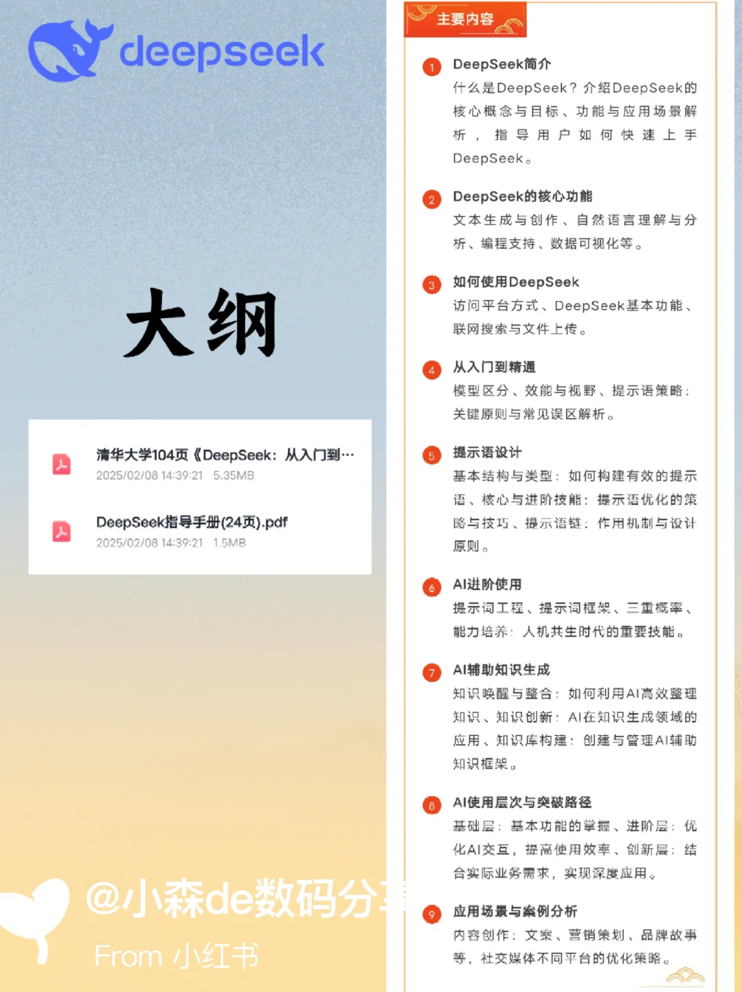 清华团队出品｜deepseek 入门到精通全册