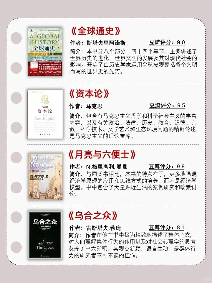 🔥清华大学推荐书单📚收藏起来慢慢看