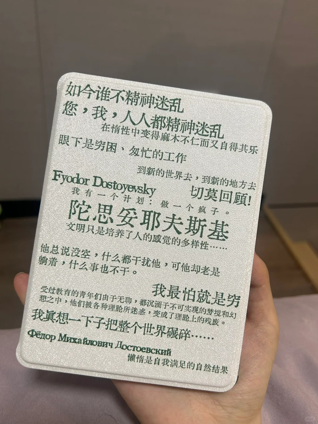 给我的掌阅和朋友的kindle定制了两个保护壳
