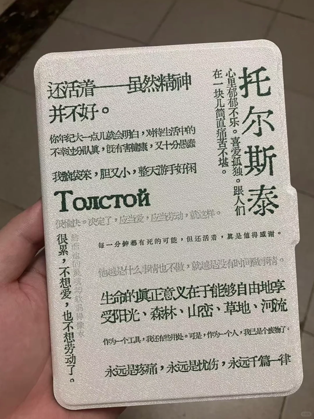 给我的掌阅和朋友的kindle定制了两个保护壳