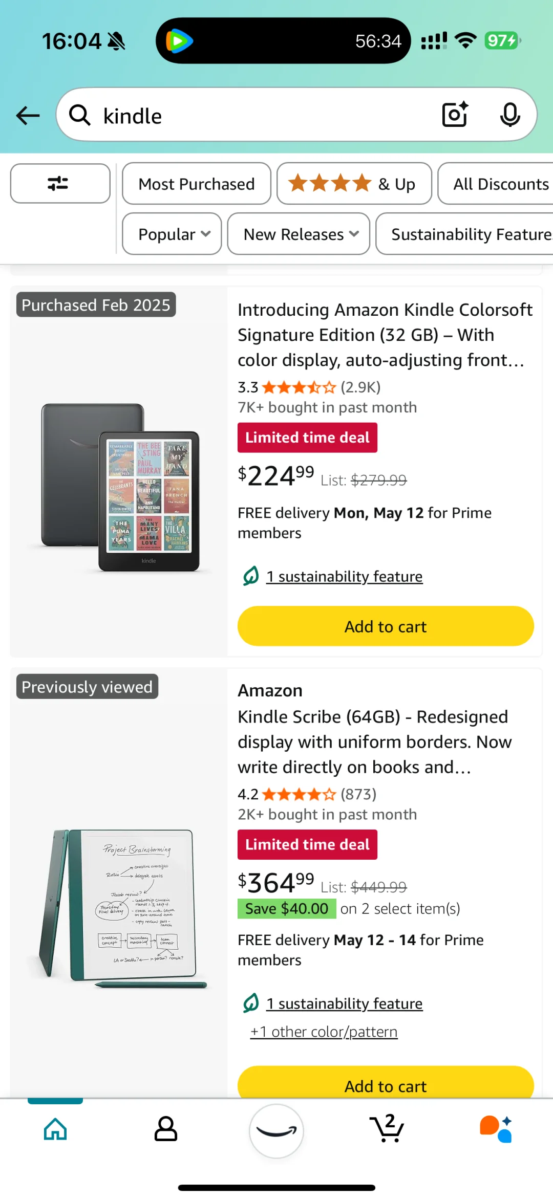 亚马逊 kindle 又又又做活动了