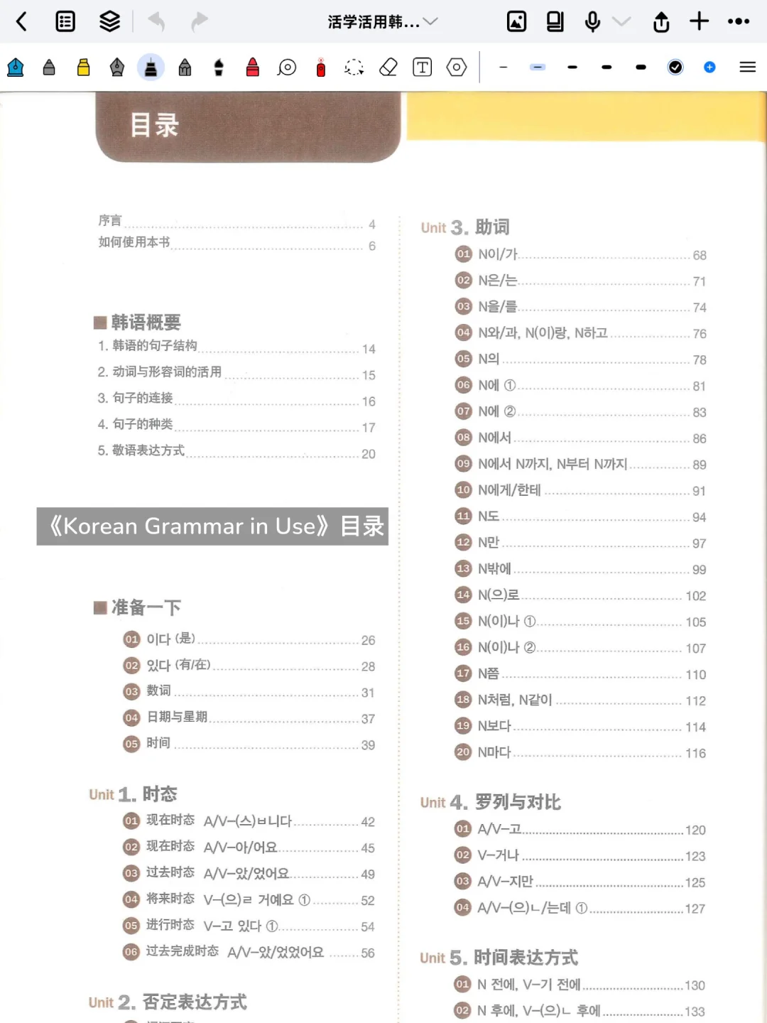 Kpop人自学韩语的小小分享💭自用的电子书～
