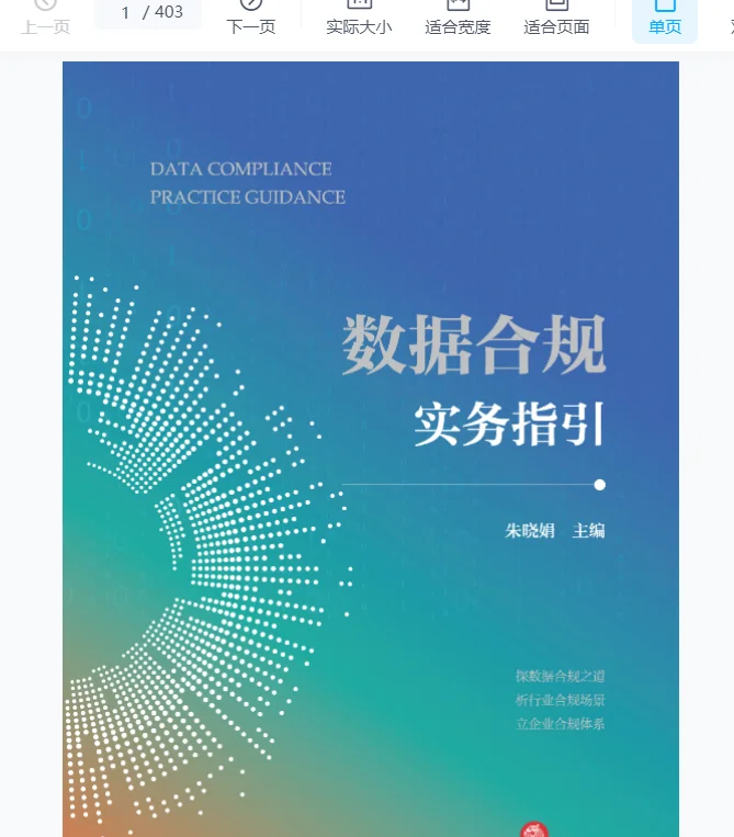 一些数据合规的书pdf