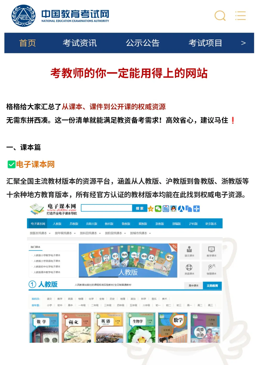 纯干货❗考教师的你一定用得上这些网站