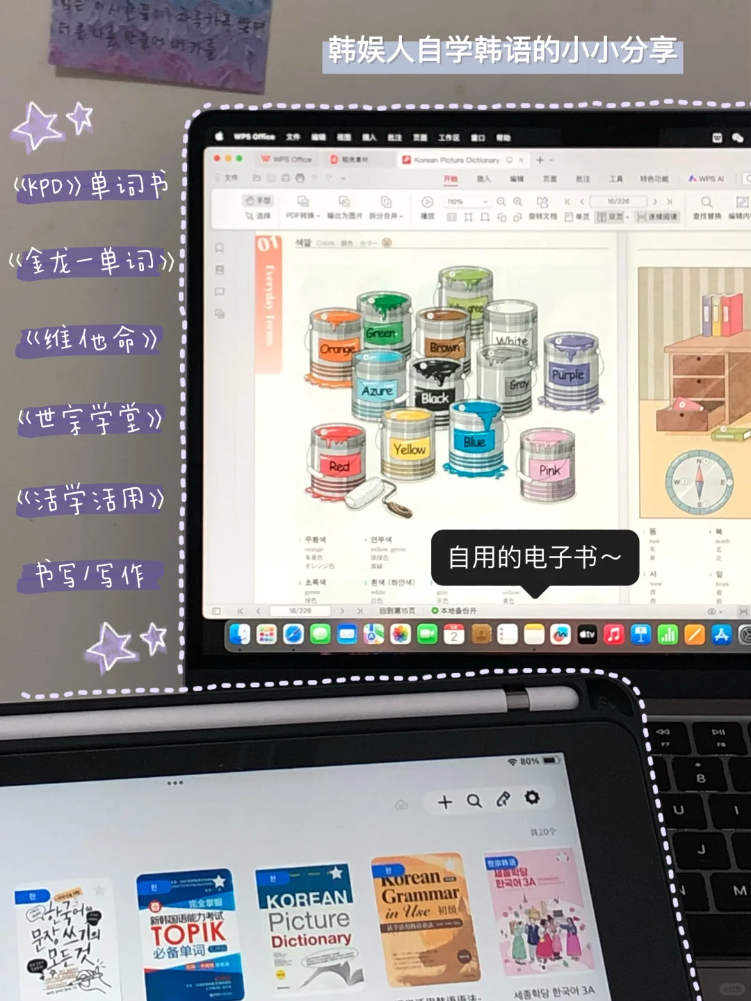 Kpop人自学韩语的小小分享💭自用的电子书～