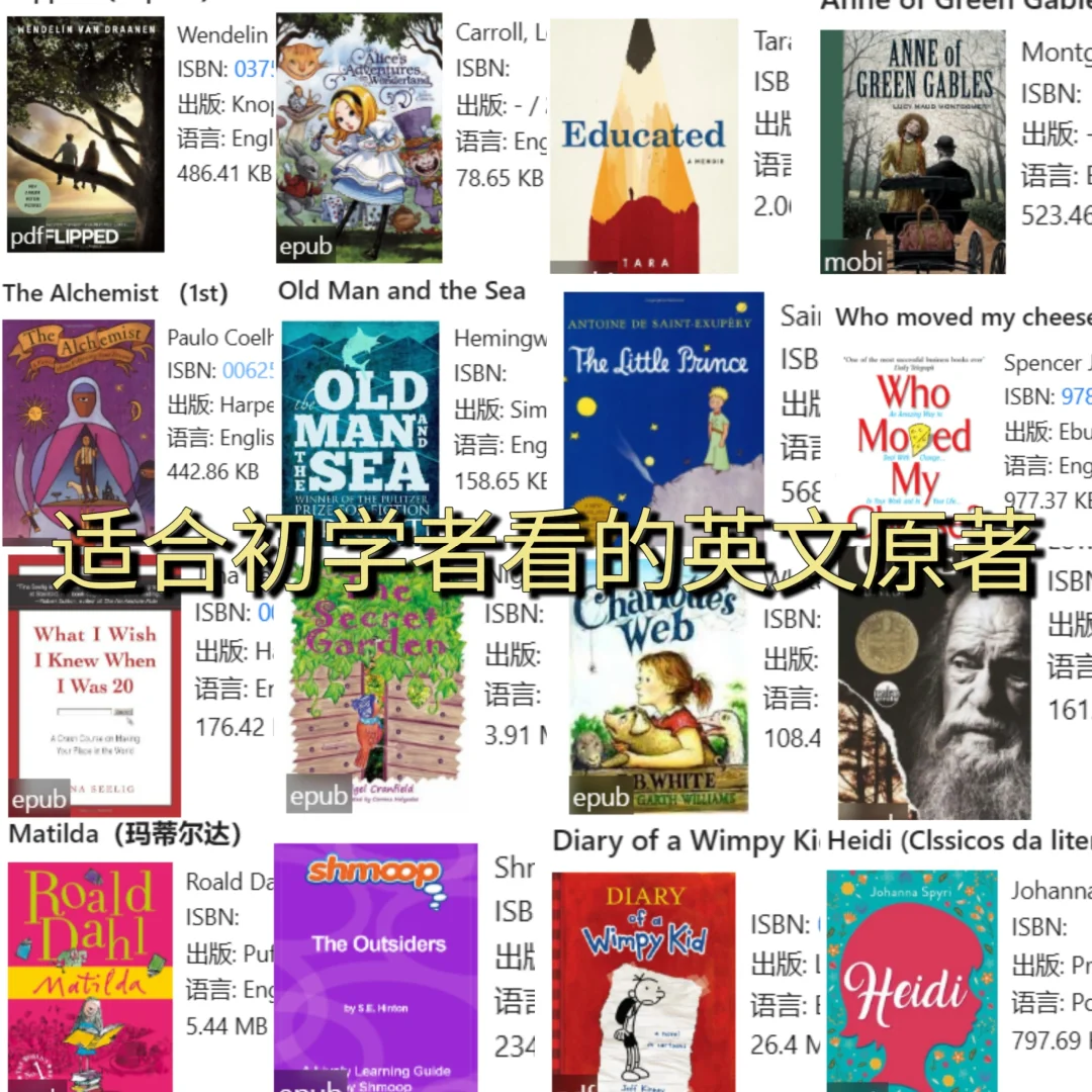 各类初级英文原著哪本强！📚